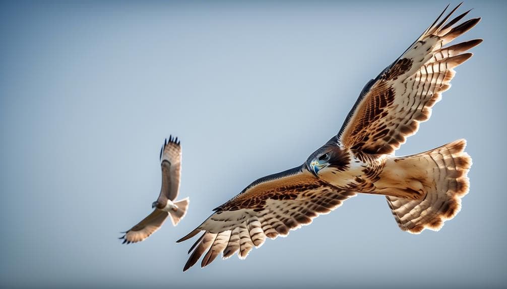 birds of prey in flight