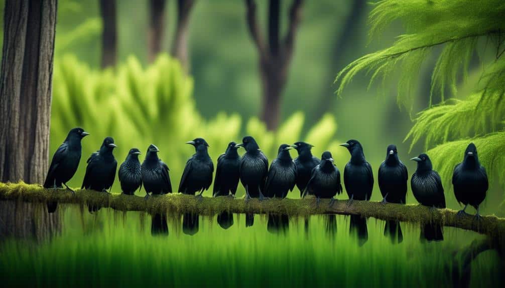 black birds and ecosystems