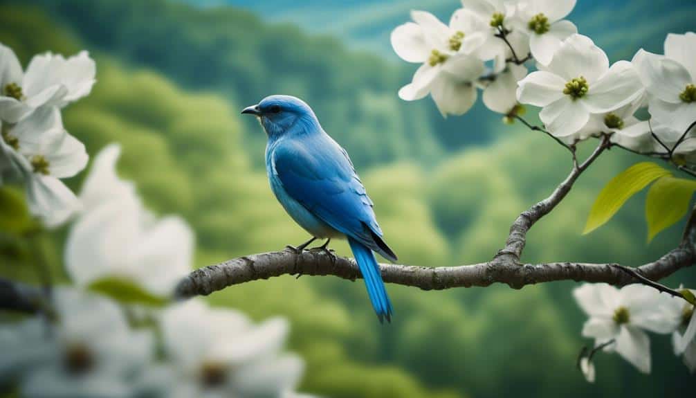 bluebirds in virginia s fields