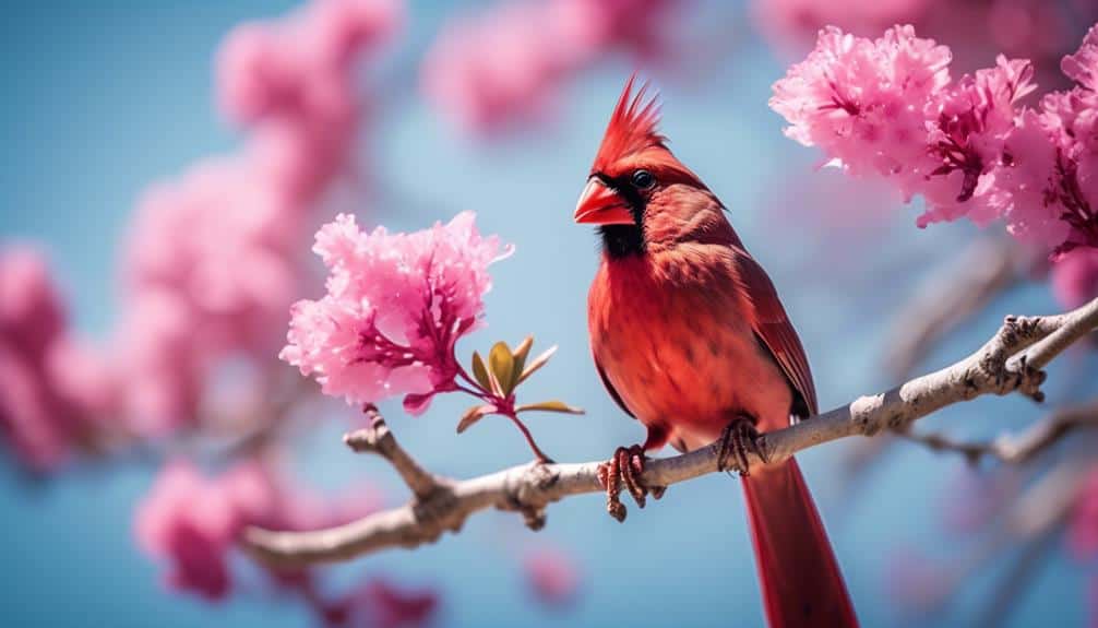 bright red bird species