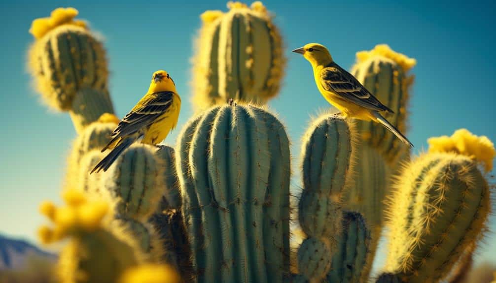 bright yellow birds in arizona