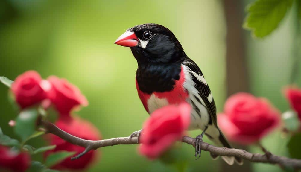 colorful illinois backyard visitor