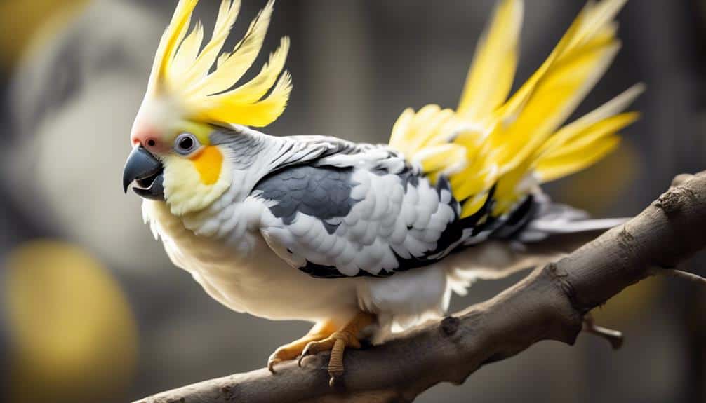 distinctive coloring in cockatiels