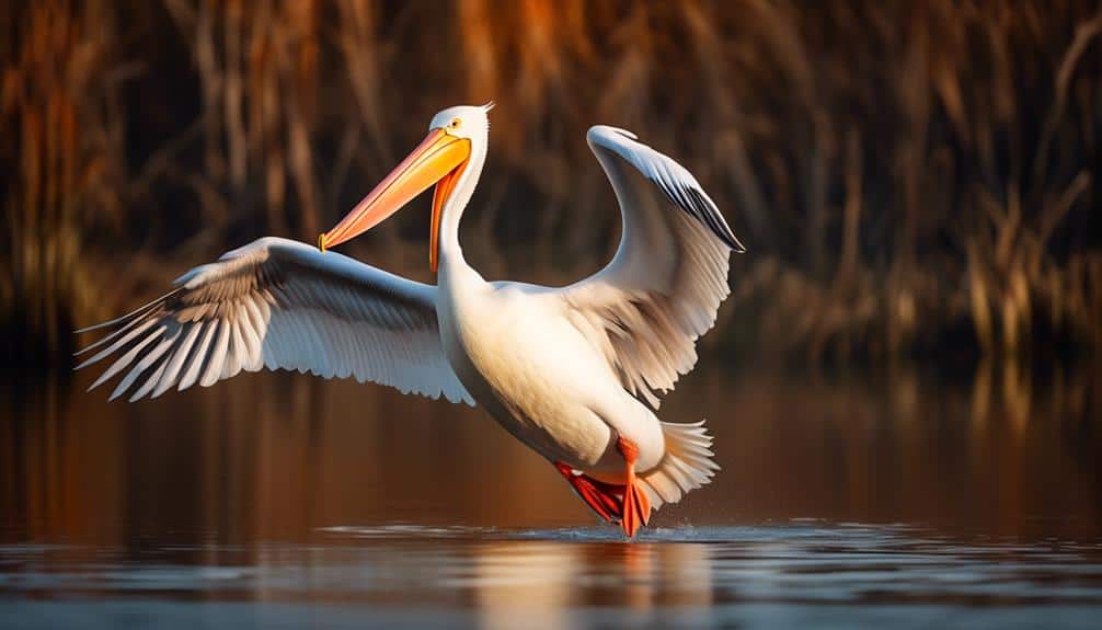 elegant and majestic pelican