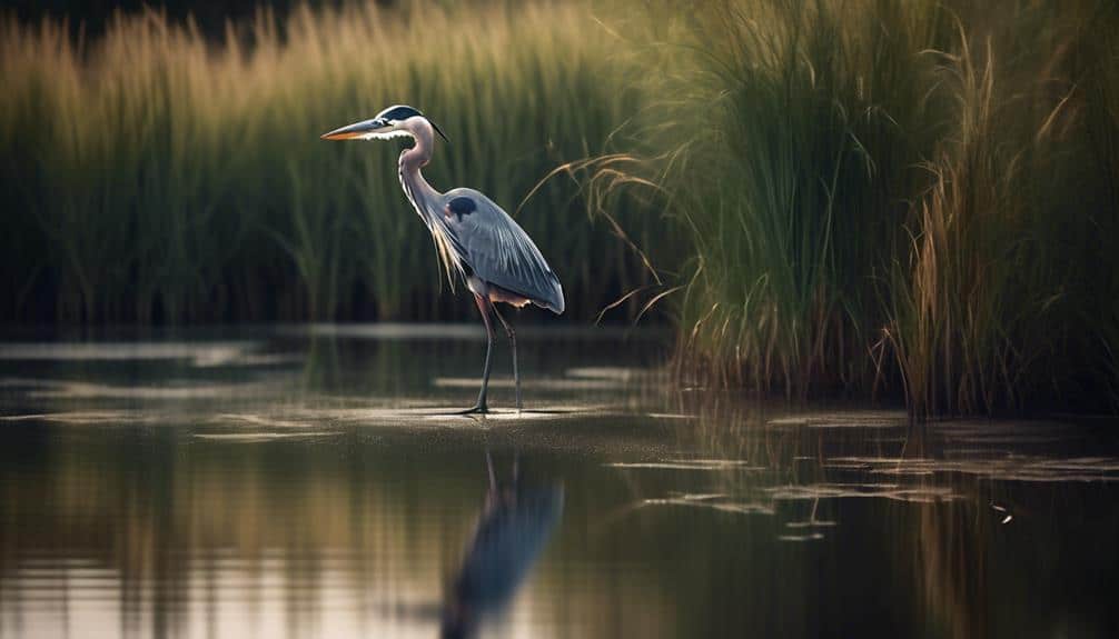 elegant bird serene presence