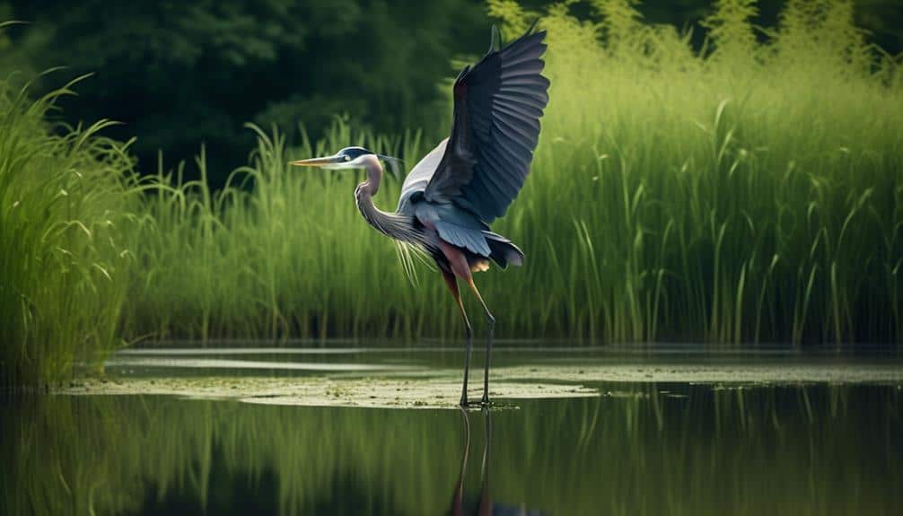 elegant birds in flight