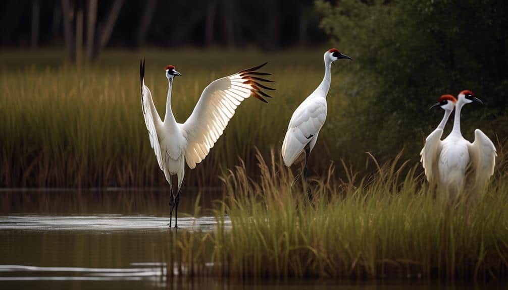 endangered whooping cranes in midwest