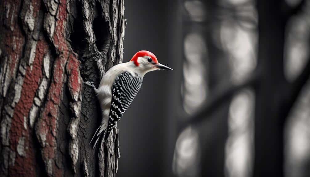 familiar red headed woodpecker