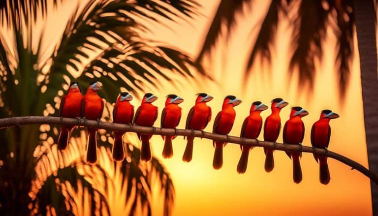 Red Breasted Birds in Florida
