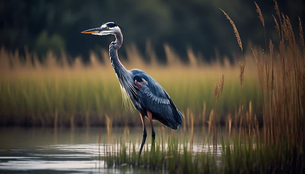 graceful marsh dwellers great blue herons