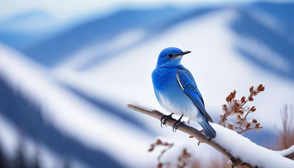 high altitude visitor mountain bluebird