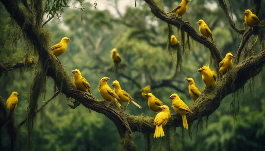 identifying yellow birds in nature