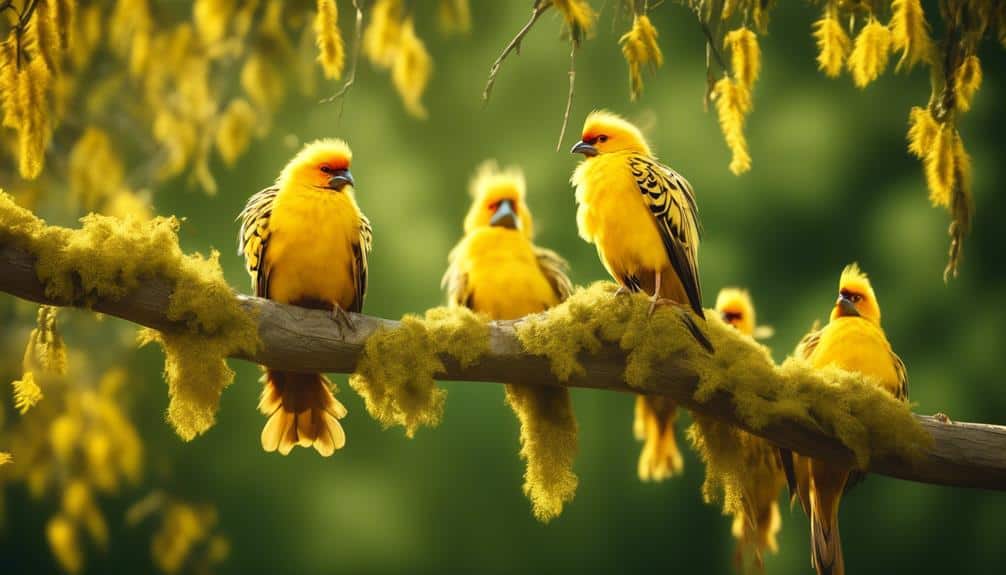 illinois vibrant yellow birds