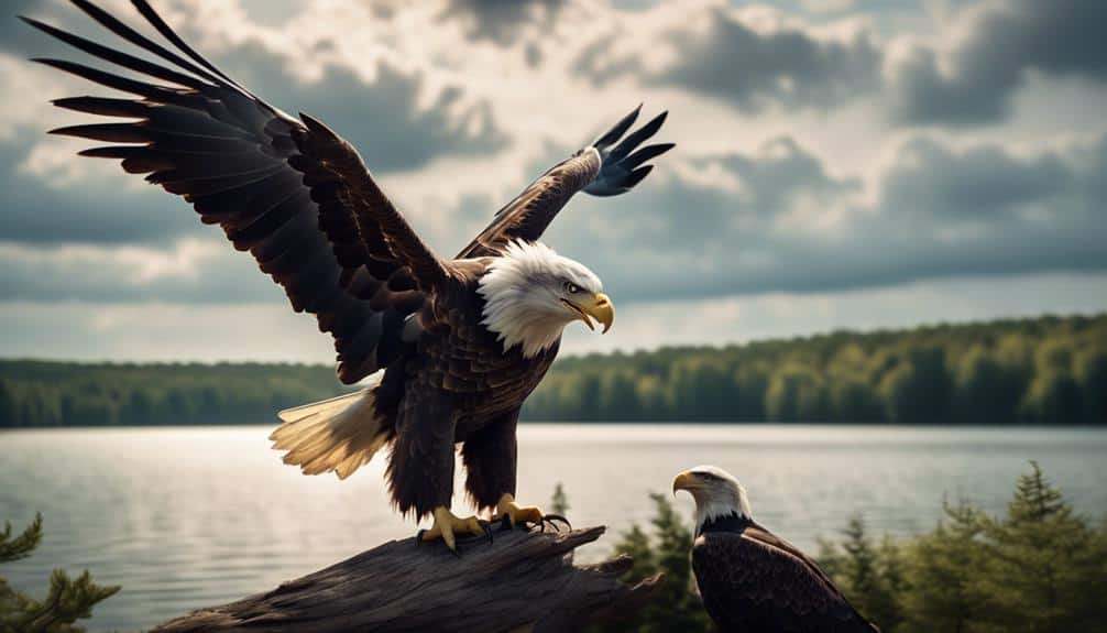 majestic bald eagles of wisconsin