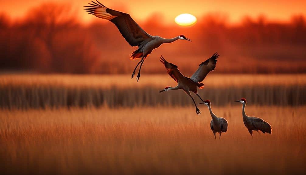 migrating cranes in illinois