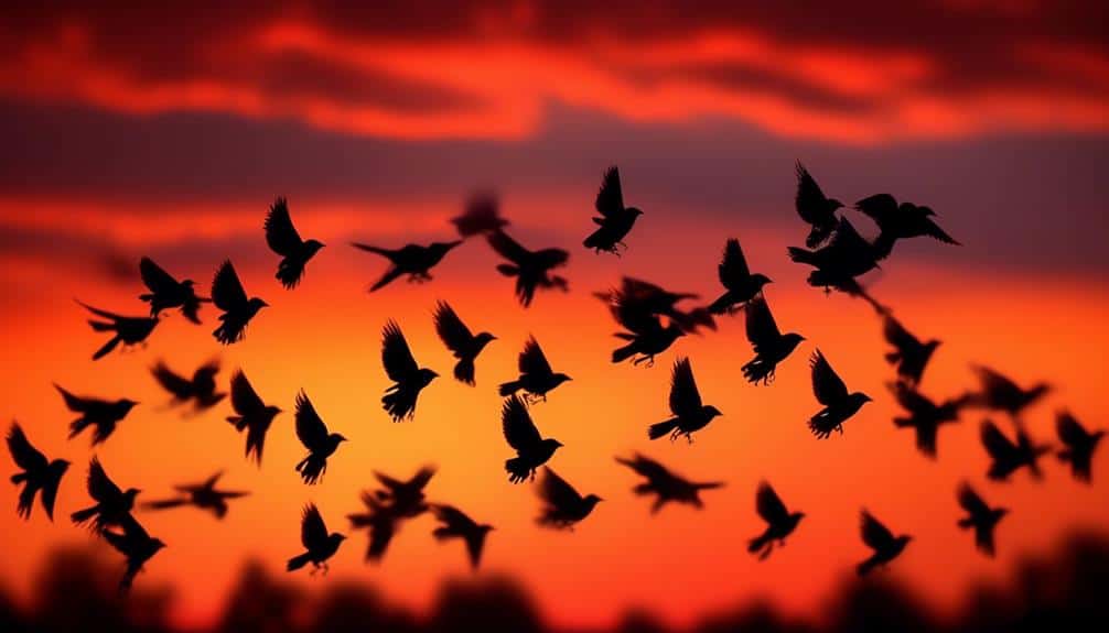 migration of black birds