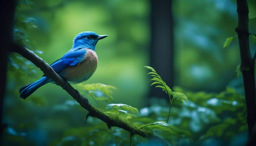 observing blue birds in wisconsin