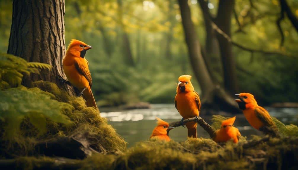 orange bird habitats explored