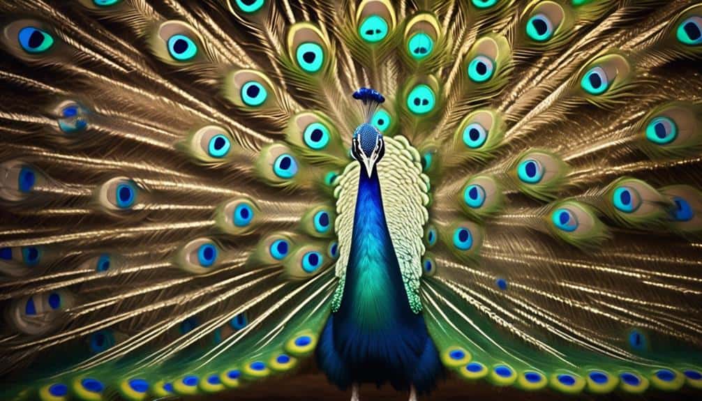 peafowls regal and colorful