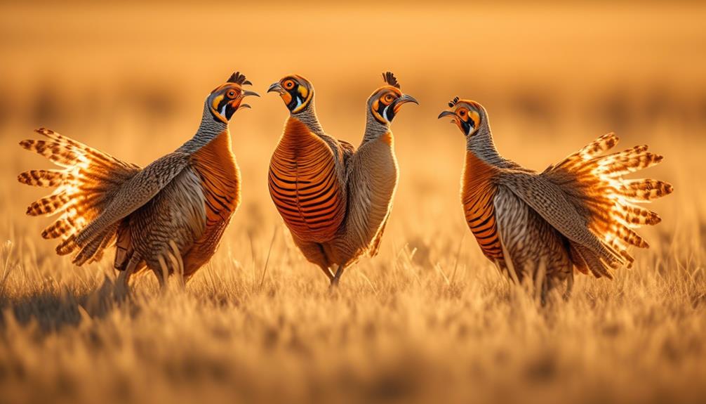 prairie chickens unique mating dance