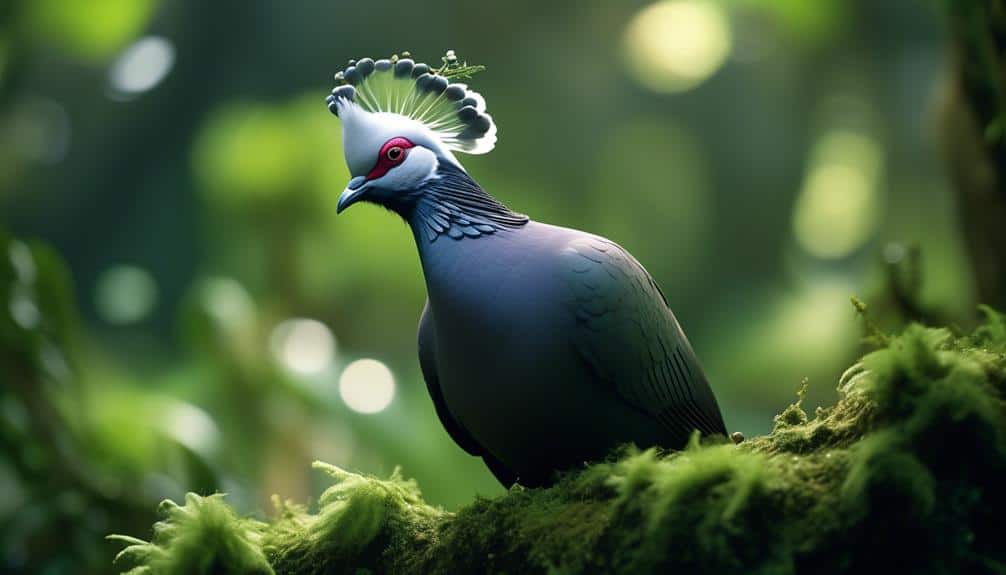 rare forest dwelling pigeon