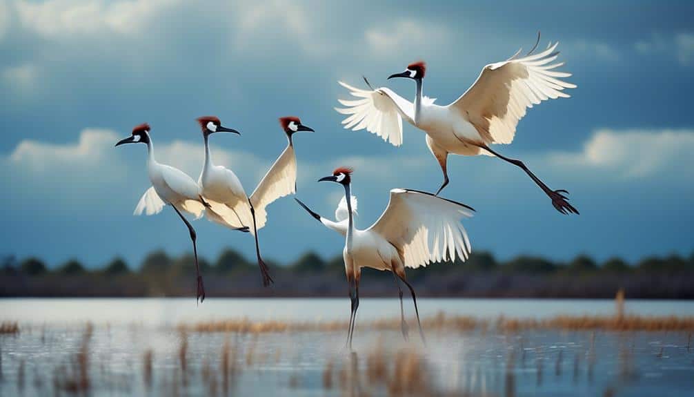 rare graceful giants whooping cranes