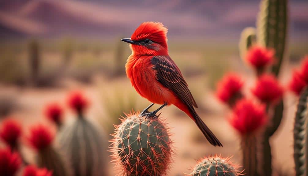 rare vermilion flycatcher sighted