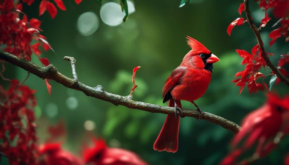 red bird behaviors and characteristics