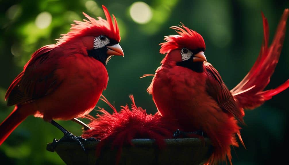 red bird physical features