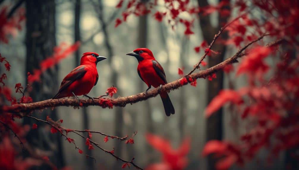 red birds in virginia