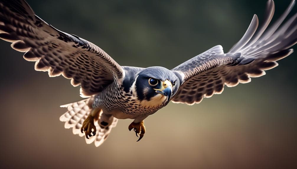 speedy peregrine falcons soar