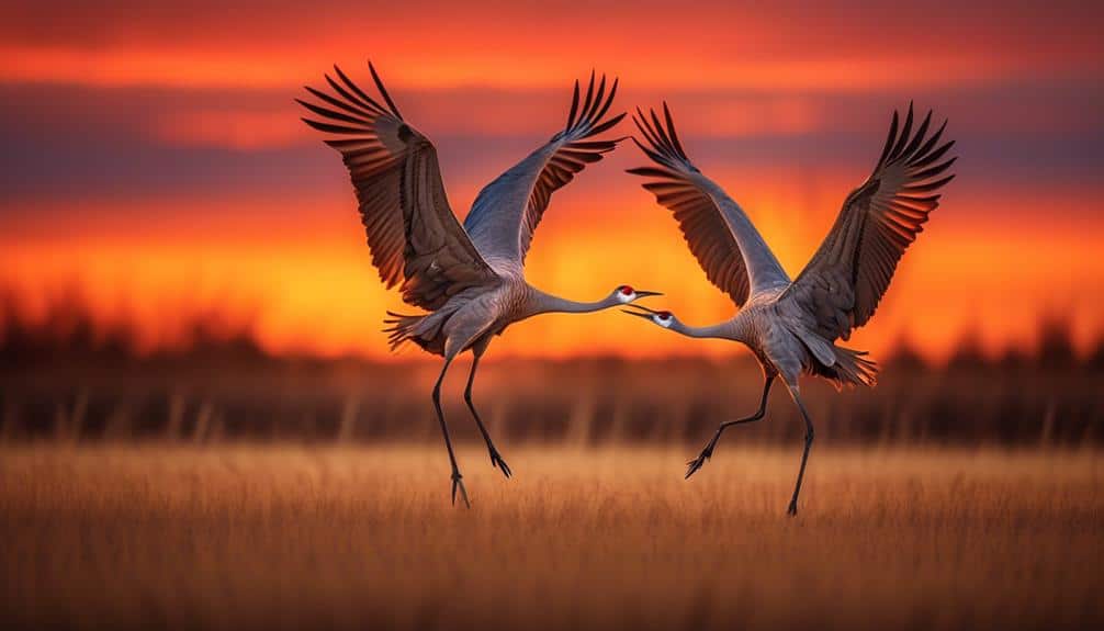 texas majestic sandhill cranes