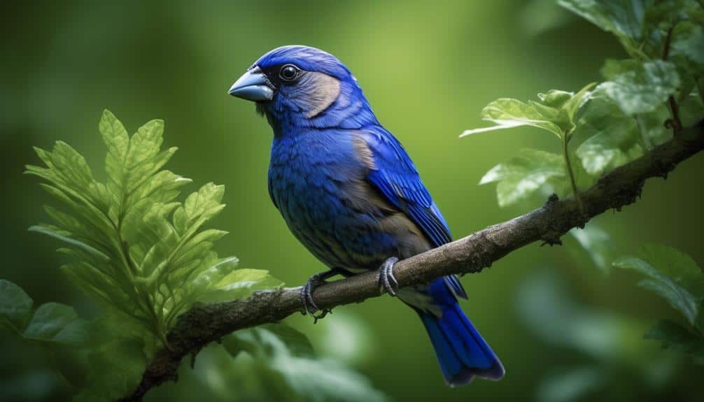 vibrant blue bird species