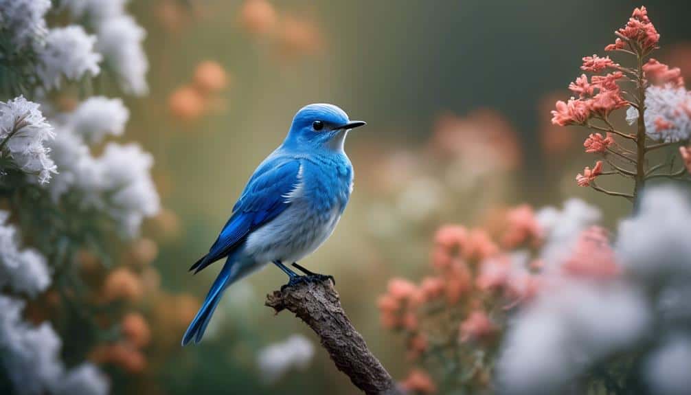 vibrant blue bird species