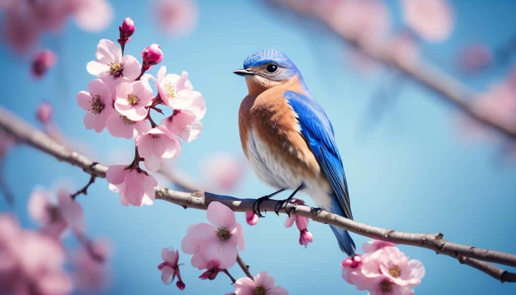 vibrant bluebirds grace iowa