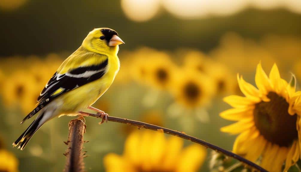 vibrant yellow songbird species