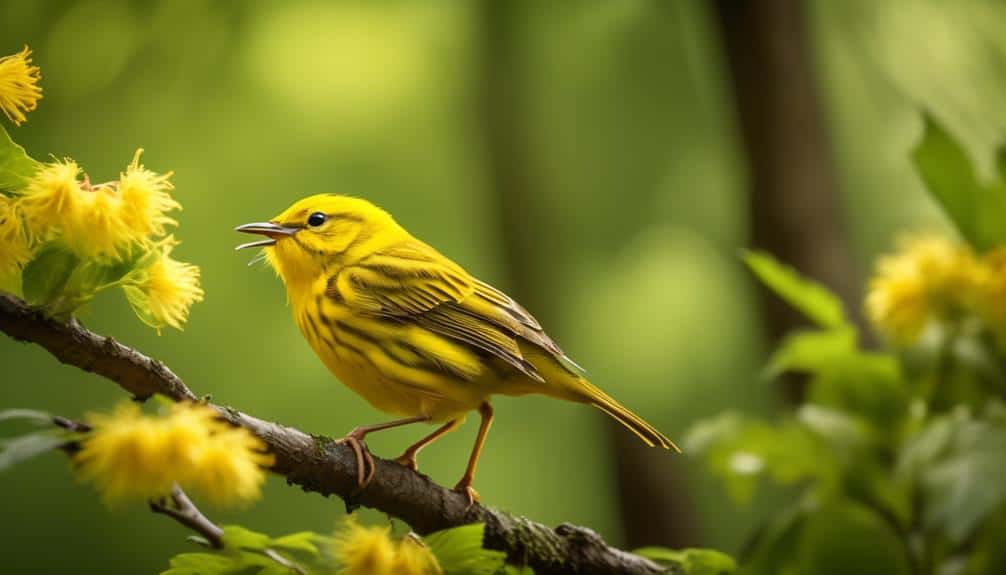 vibrant yellow songbird species