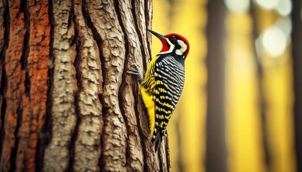 woodpecker with yellow belly
