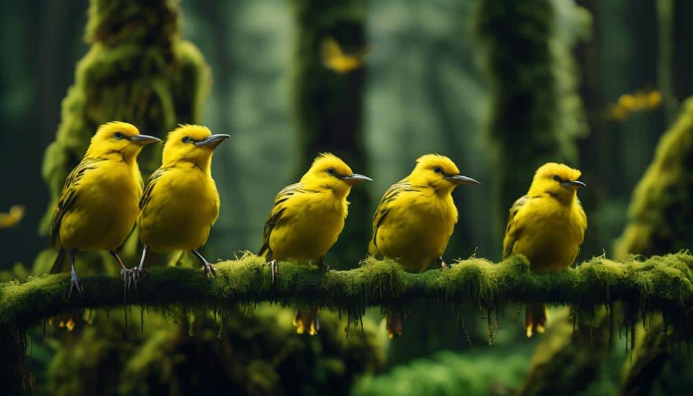 yellow bird species endangered