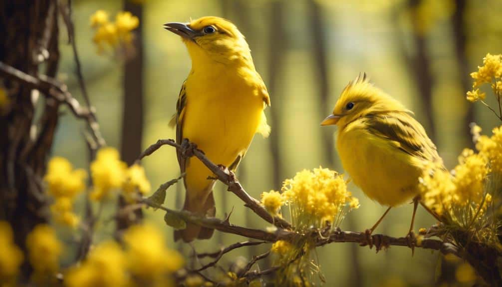 yellow bird species in wisconsin