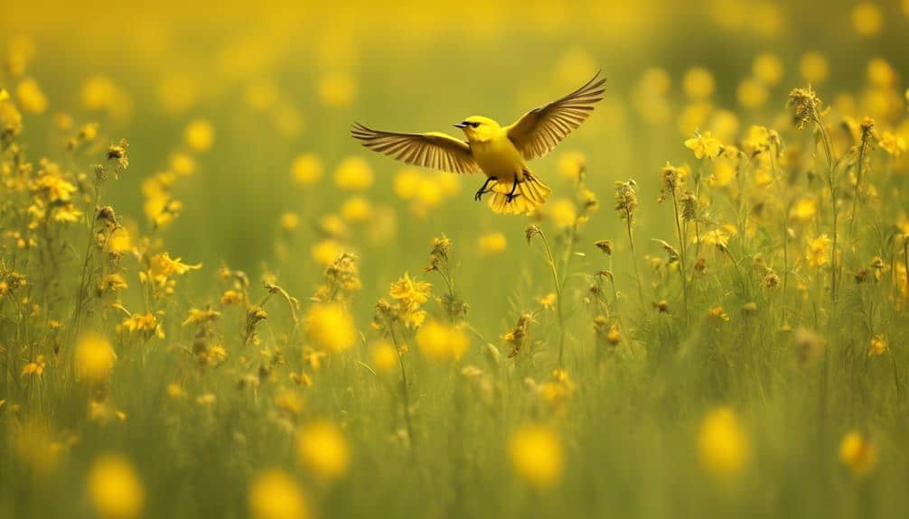 yellow birds habitat and behavior
