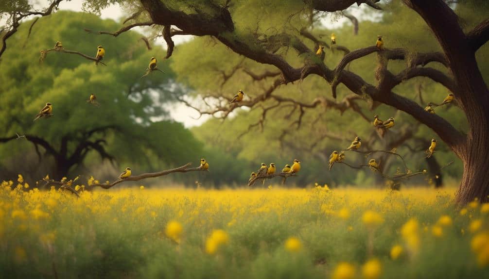 yellow breasted birds habitat and range